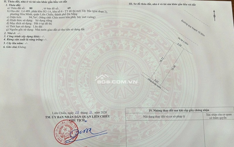 BÁN ĐẤT MẶT TIỀN TRẦN TRIỆU LUẬT – ĐƯỜNG 10,5M-TRỤC ĐƯỜNG KINH DOANH